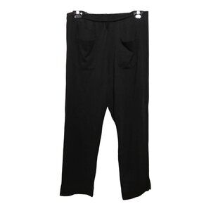 Iridium Black Elastic Waist Women's Size‎ Large Cropped Pants